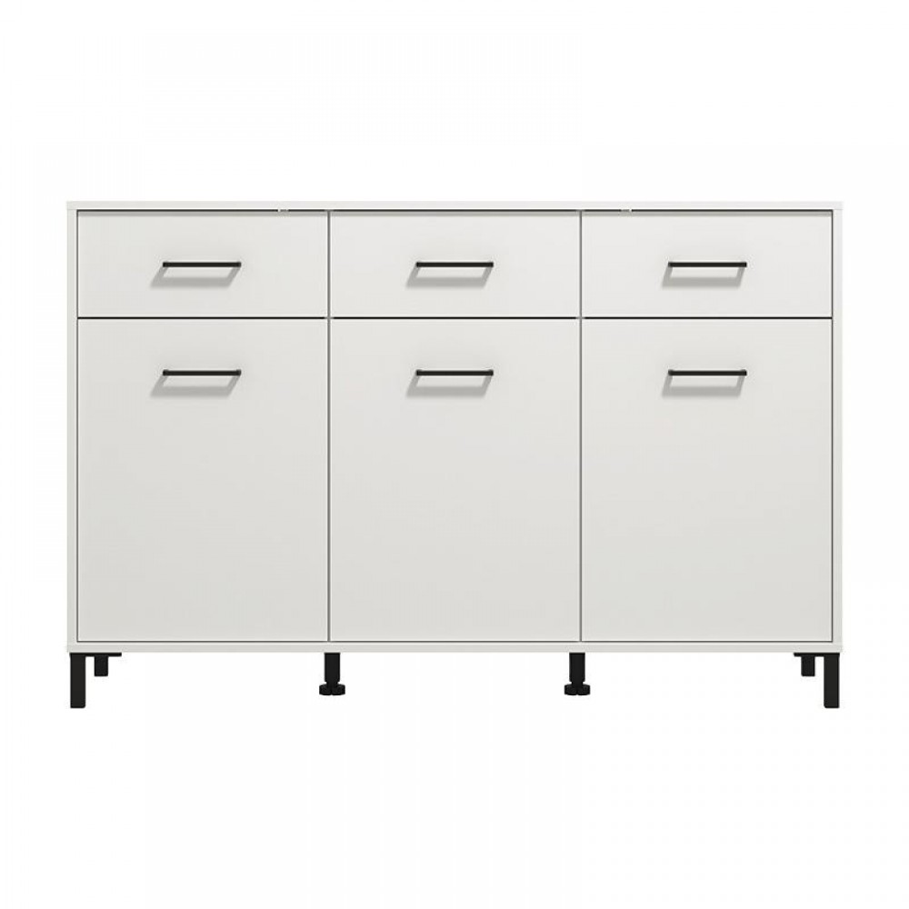 ΚΟΜΟΤΑ-ΜΠΟΥΦΕΣ VIENNE 3K3F ΛΕΥΚΟ ΧΡΩΜΑ 138x40x90εκ