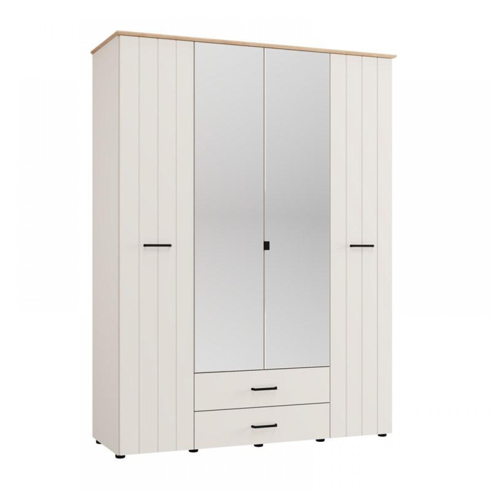 ΝΤΟΥΛΑΠΑ ΜΕ ΚΑΘΡΕΦΤΗ LAMBETH 4K2F2O h207 CASHMERE-ARTISAN OAK ΧΡΩΜΑ 158x54x208εκ