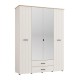 ΝΤΟΥΛΑΠΑ ΜΕ ΚΑΘΡΕΦΤΗ LAMBETH 4K2F2O h207 CASHMERE-ARTISAN OAK ΧΡΩΜΑ 158x54x208εκ