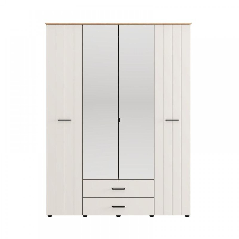 ΝΤΟΥΛΑΠΑ ΜΕ ΚΑΘΡΕΦΤΗ LAMBETH 4K2F2O h207 CASHMERE-ARTISAN OAK ΧΡΩΜΑ 158x54x208εκ