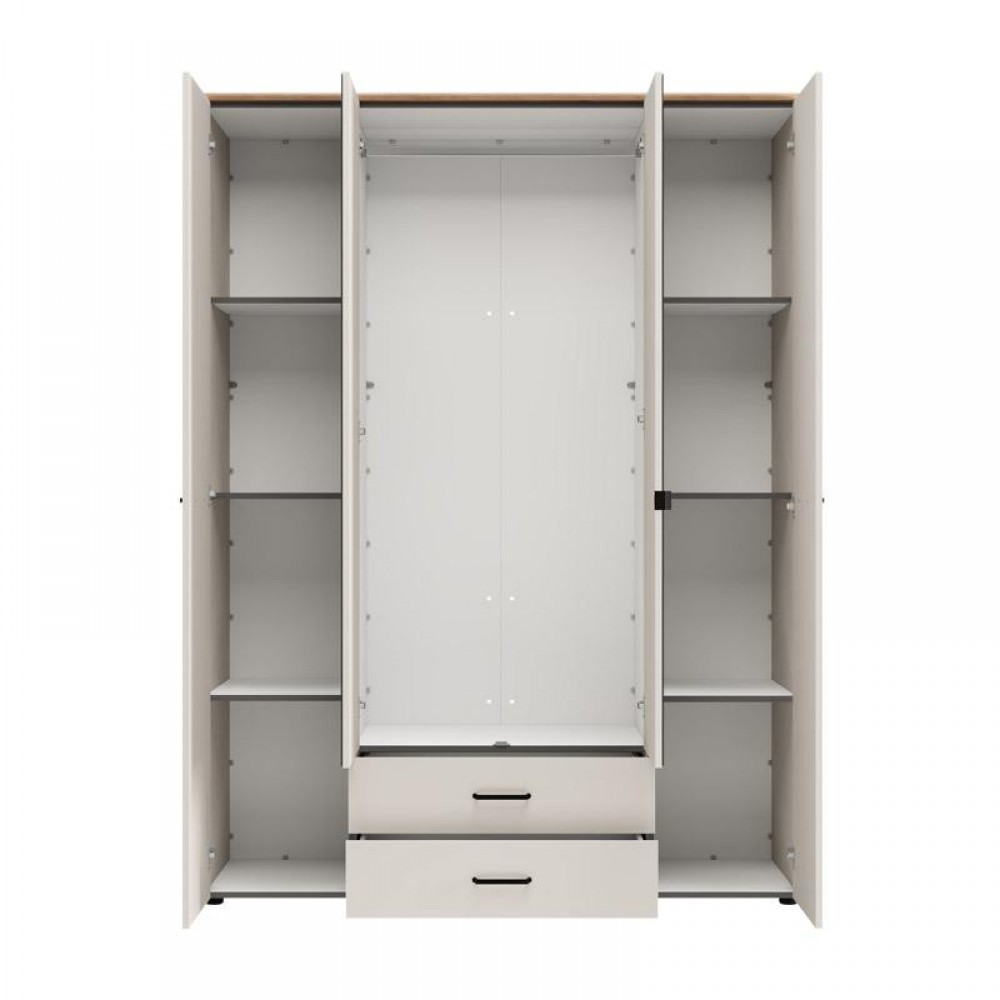 ΝΤΟΥΛΑΠΑ ΜΕ ΚΑΘΡΕΦΤΗ LAMBETH 4K2F2O h207 CASHMERE-ARTISAN OAK ΧΡΩΜΑ 158x54x208εκ