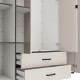 ΝΤΟΥΛΑΠΑ ΜΕ ΚΑΘΡΕΦΤΗ LAMBETH 4K2F2O h207 CASHMERE-ARTISAN OAK ΧΡΩΜΑ 158x54x208εκ