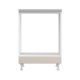 ΝΤΟΥΛΑΠΙ ΚΟΥΖΙΝΑΣ DRINA D60 UR ΛΕΥΚΟ-SAND HIGH GLOSS ΧΡΩΜΑ 60x55x82εκ