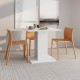 ΤΡΑΠΕΖΙ ΤΡΑΠΕΖΑΡΙΑΣ CAPUA ΛΕΥΚΟ ΧΡΩΜΑ 80x80x76εκ