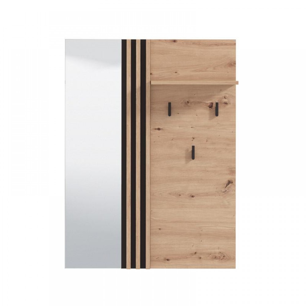 ΕΠΙΠΛΟ ΕΙΣΟΔΟΥ-ΧΩΛ ΕΠΙΤΟΙΧΙΟ LAVAL OG CIV ARTISAN OAK-ΜΑΥΡΟ ΧΡΩΜΑ 76x21x102εκ