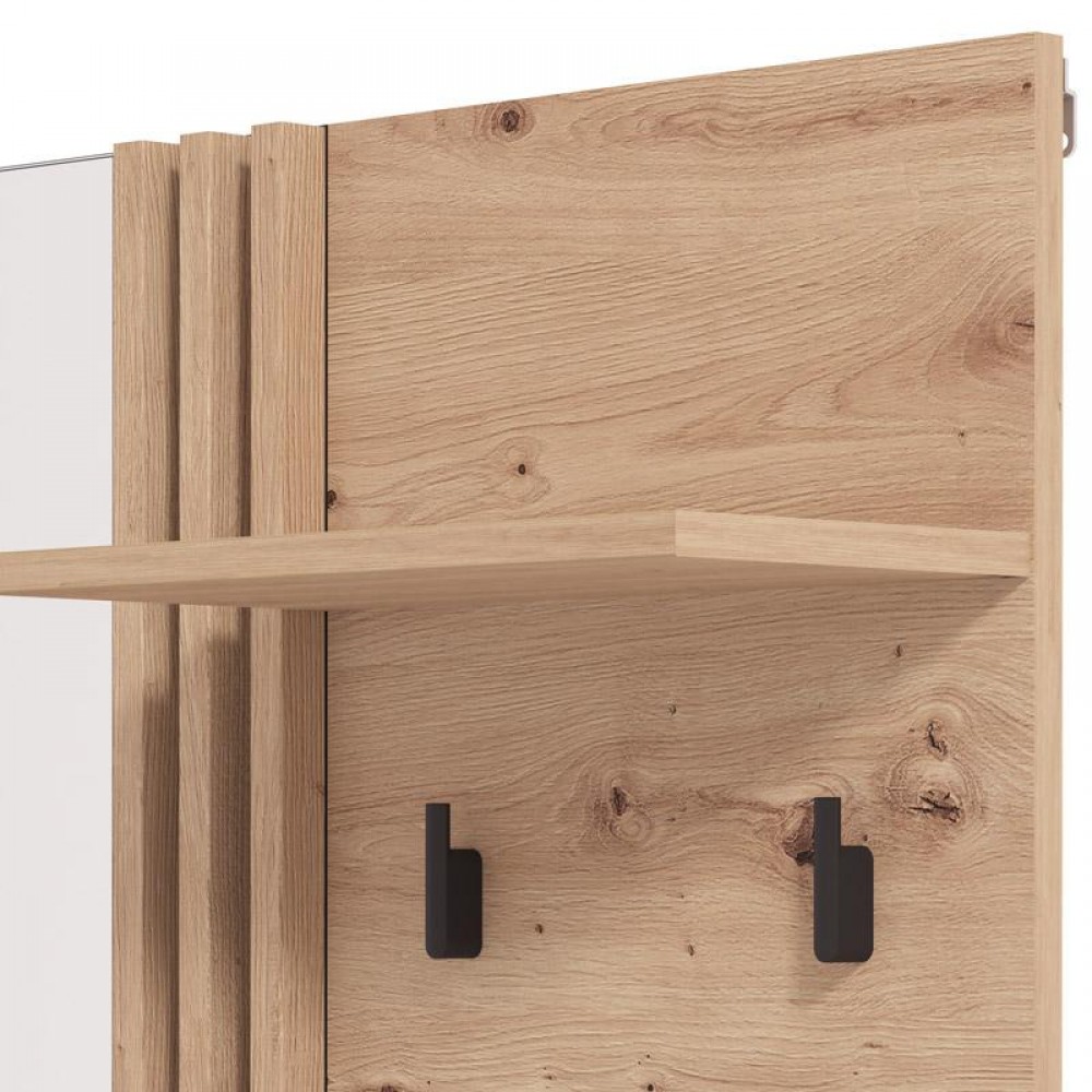 ΕΠΙΠΛΟ ΕΙΣΟΔΟΥ-ΧΩΛ ΕΠΙΤΟΙΧΙΟ LAVAL OG CIV ARTISAN OAK-ΜΑΥΡΟ ΧΡΩΜΑ 76x21x102εκ