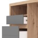 ΓΡΑΦΕΙΟ HIPATIA 2F LP ARTISAN-ΓΚΡΙ ΓΡΑΦΙΤΗΣ ΧΡΩΜΑ 127x51x77εκ