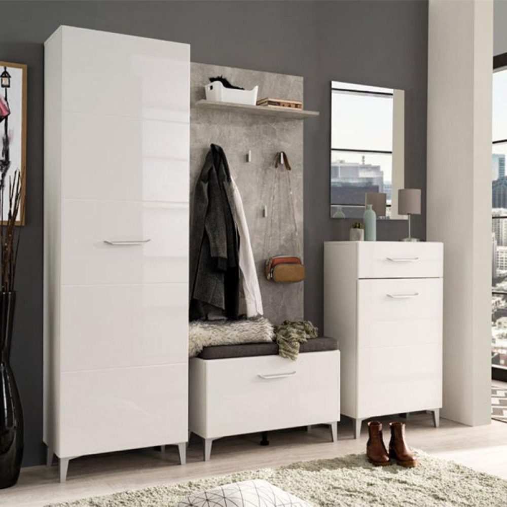 ΕΠΙΠΛΟ ΧΩΛ COMO CIV ΓΚΡΙ CONCRETE 67x20x137εκ fxtr