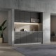 ΝΤΟΥΛΑΠΙ ΚΟΥΖΙΝΑΣ UNA BD60 UR ΛΕΥΚΟ-ΓΚΡΙ HIGH GLOSS ΧΡΩΜΑ 60x58x214εκ