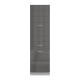 ΝΤΟΥΛΑΠΙ ΚΟΥΖΙΝΑΣ UNA BD60 UR ΛΕΥΚΟ-ΓΚΡΙ HIGH GLOSS ΧΡΩΜΑ 60x58x214εκ
