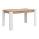 ΤΡΑΠΕΖΙ ΤΡΑΠΕΖΑΡΙΑΣ SPOLETO ΛΕΥΚΟ-ARTISAN OAK ΧΡΩΜΑ 135x80x76εκ