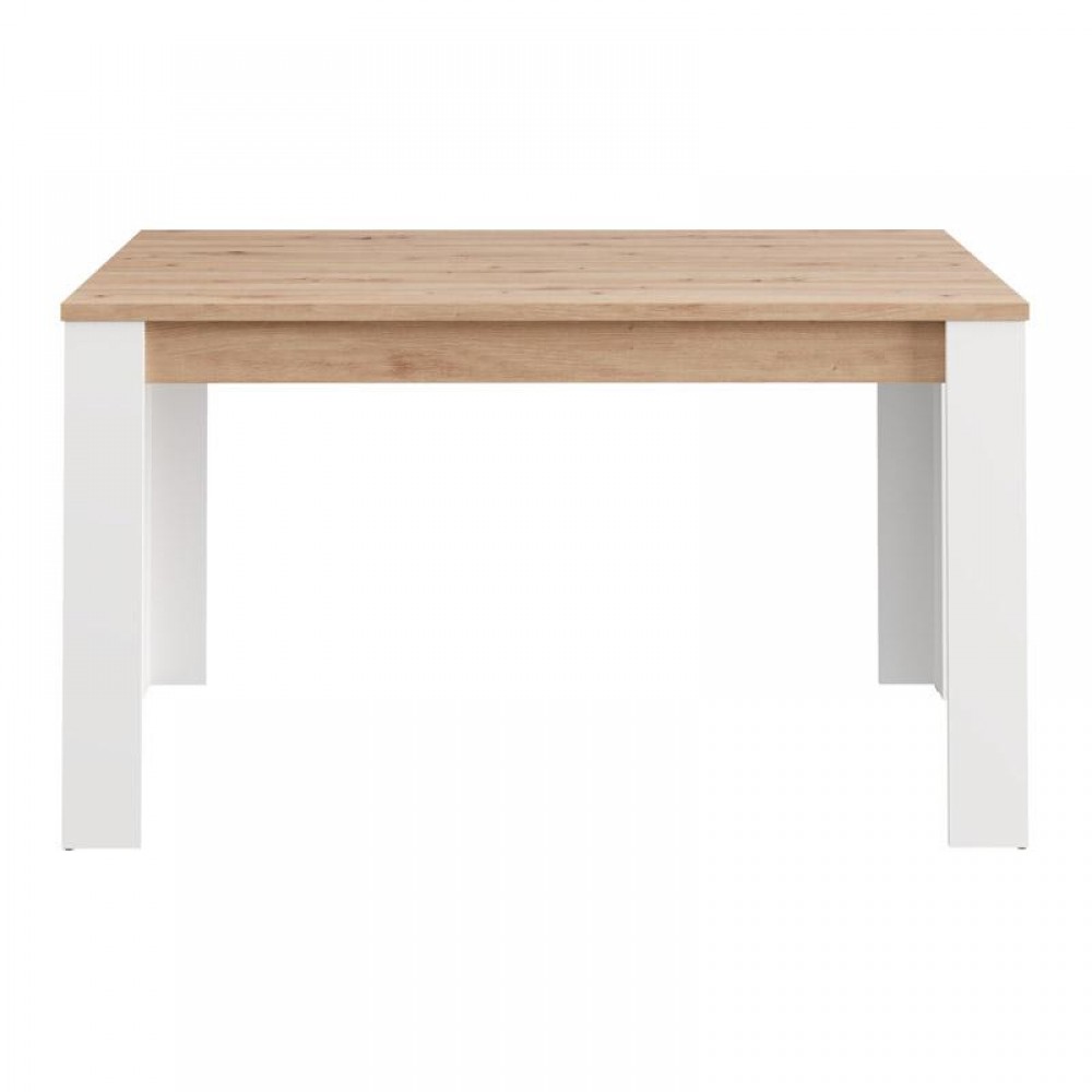 ΤΡΑΠΕΖΙ ΤΡΑΠΕΖΑΡΙΑΣ SPOLETO ΛΕΥΚΟ-ARTISAN OAK ΧΡΩΜΑ 135x80x76εκ