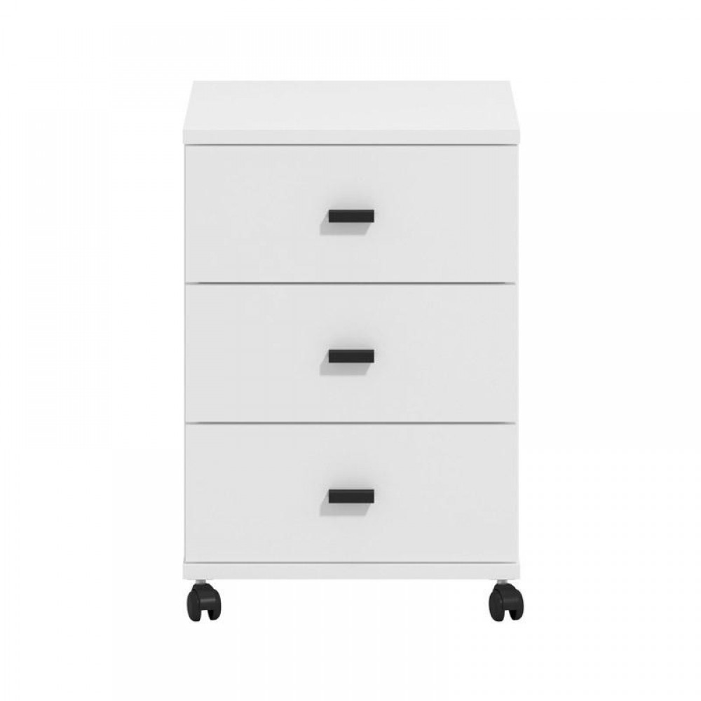 ΣΥΡΤΑΡΙΕΡΑ ΓΡΑΦΕΙΟΥ ALMOND 38 3F RS ΛΕΥΚΟ ΧΡΩΜΑ 39x35x56εκ