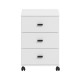 ΣΥΡΤΑΡΙΕΡΑ ΓΡΑΦΕΙΟΥ ALMOND 38 3F RS ΛΕΥΚΟ ΧΡΩΜΑ 39x35x56εκ