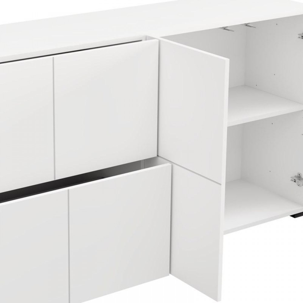 ΚΟΜΟΤΑ-ΜΠΟΥΦΕΣ ARGYLL 154 4K2F2V ΛΕΥΚΟ ΧΡΩΜΑ 155x40x79εκ