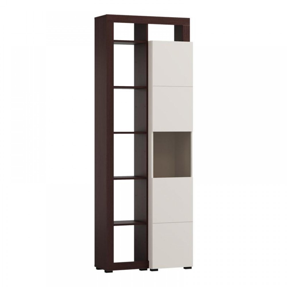 ΒΙΤΡΙΝΑ ARGYLL 1K VS1 OP 215 CASHMERE ΜΕ DARK TAILOR OAK ΧΡΩΜΑ 77x35x215εκ