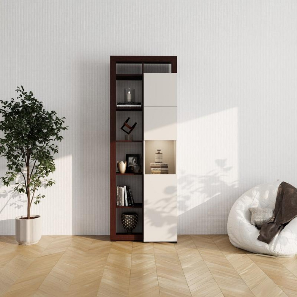 ΒΙΤΡΙΝΑ ARGYLL 1K VS1 OP 215 CASHMERE ΜΕ DARK TAILOR OAK ΧΡΩΜΑ 77x35x215εκ