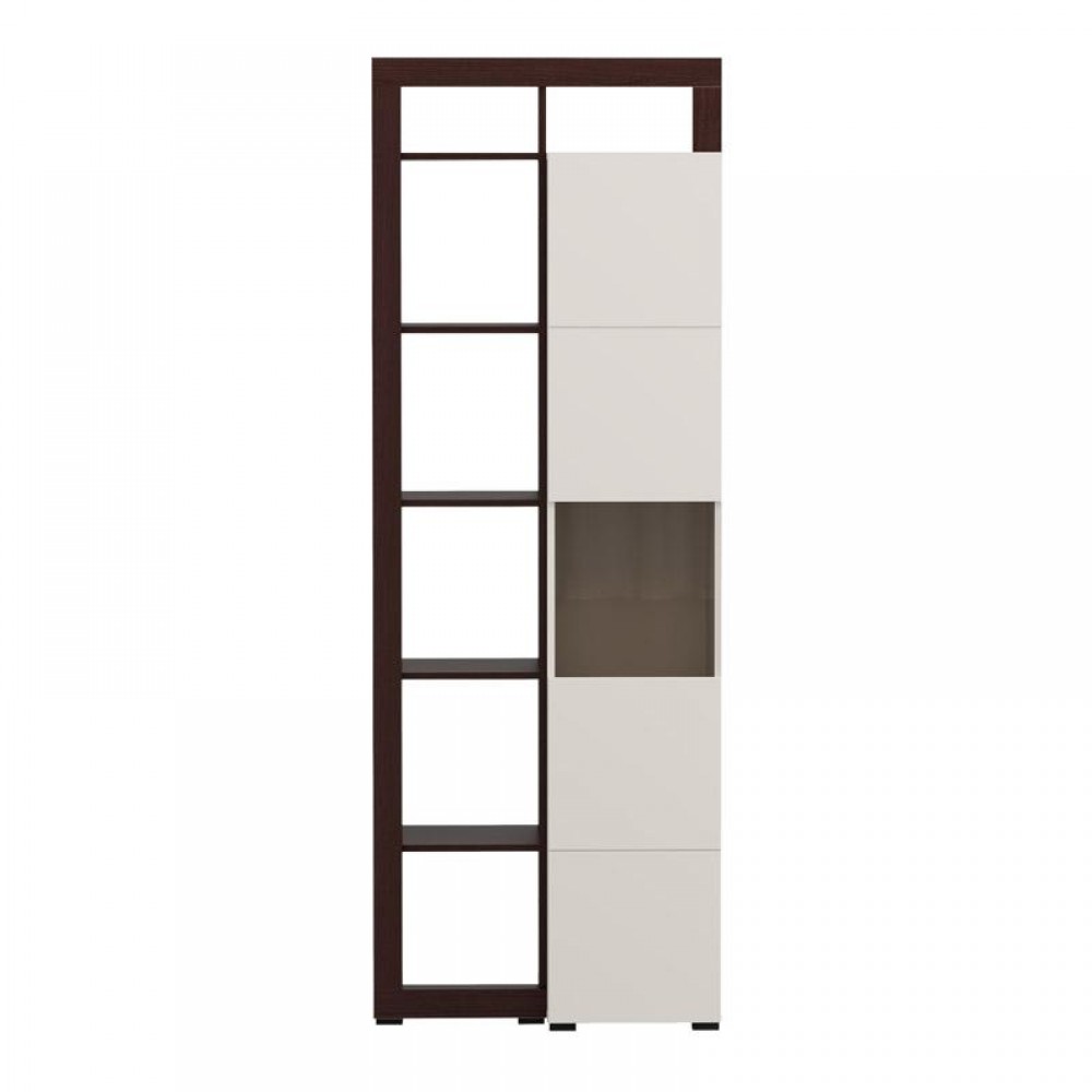 ΒΙΤΡΙΝΑ ARGYLL 1K VS1 OP 215 CASHMERE ΜΕ DARK TAILOR OAK ΧΡΩΜΑ 77x35x215εκ