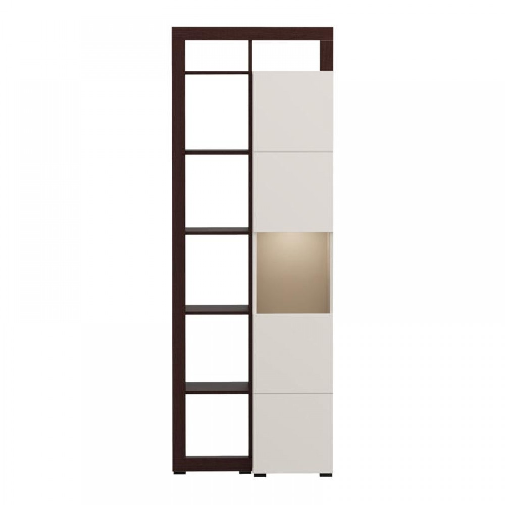 ΒΙΤΡΙΝΑ ARGYLL 1K VS1 OP 215 CASHMERE ΜΕ DARK TAILOR OAK ΧΡΩΜΑ 77x35x215εκ