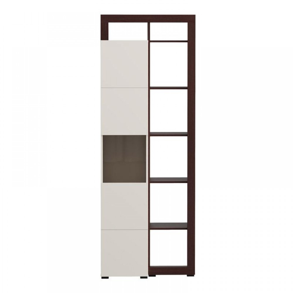 ΒΙΤΡΙΝΑ ARGYLL 1K VS1 OP 215 CASHMERE ΜΕ DARK TAILOR OAK ΧΡΩΜΑ 77x35x215εκ