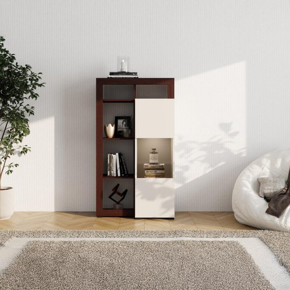 ΒΙΤΡΙΝΑ ARGYLL 1K 1VS OP 138 CASHMERE ΜΕ DARK TAILOR OAK ΧΡΩΜΑ 77x35x138εκ