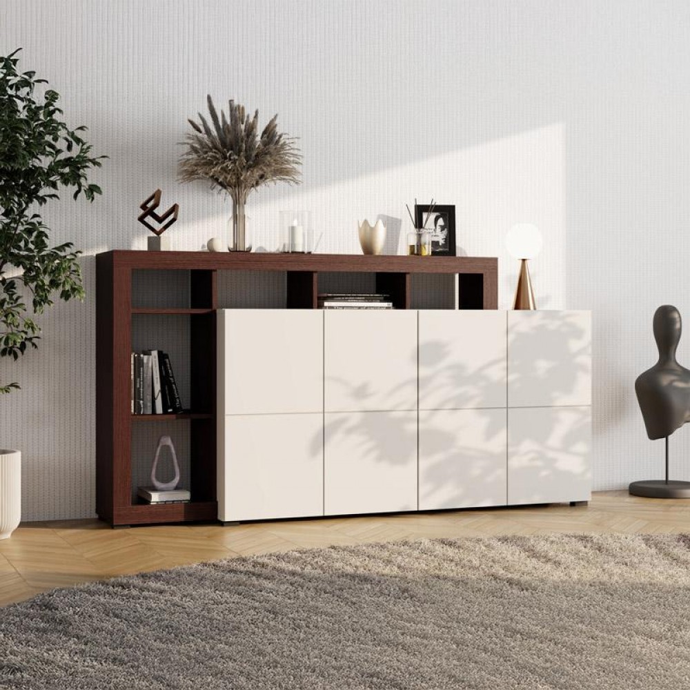 ΚΟΜΟΤΑ-ΜΠΟΥΦΕΣ ARGYLL 192 4K4V OP CASHMERE ΜΕ DARK TAILOR OAK ΧΡΩΜΑ 193x40x100εκ
