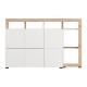 ΚΟΜΟΤΑ-ΜΠΟΥΦΕΣ ARGYLL 154 3K2F1V OP ΛΕΥΚΟ ΜΕ ARTISAN OAK ΧΡΩΜΑ 155x40x100εκ