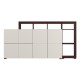 ΚΟΜΟΤΑ-ΜΠΟΥΦΕΣ ARGYLL 192 4K2F2V OP CASHMERE ΜΕ DARK TAILOR OAK ΧΡΩΜΑ 193x40x100εκ