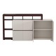 ΚΟΜΟΤΑ-ΜΠΟΥΦΕΣ ARGYLL 192 4K2F2V OP CASHMERE ΜΕ DARK TAILOR OAK ΧΡΩΜΑ 193x40x100εκ