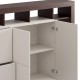 ΚΟΜΟΤΑ-ΜΠΟΥΦΕΣ ARGYLL 192 4K2F2V OP CASHMERE ΜΕ DARK TAILOR OAK ΧΡΩΜΑ 193x40x100εκ