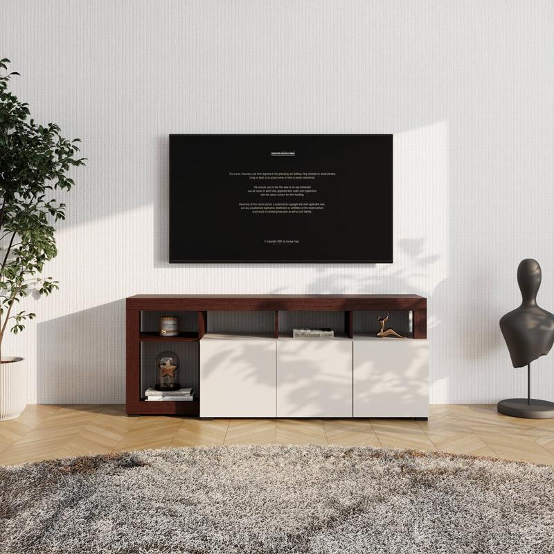 ΕΠΙΠΛΟ ΤΗΛΕΟΡΑΣΗΣ ARGYLL TV 154 3K 1F1V OP CASHMERE ΜΕ DARK TAILOR OAK ΧΡΩΜΑ 154x40x61εκ