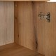 KOMOTA-ΜΠΟΥΦΕΣ Fylliana Alba ARTISAN OAK-ΜΑΥΡΟ 90x40x83εκ