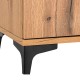KOMOTA-ΜΠΟΥΦΕΣ Fylliana Alba ARTISAN OAK-ΜΑΥΡΟ 90x40x83εκ