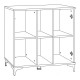 KOMOTA-ΜΠΟΥΦΕΣ Fylliana Alba ARTISAN OAK-ΜΑΥΡΟ 90x40x83εκ