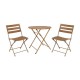 ΣΕΤ BALCONY 3TEM ΣΤΡΟΓΓΥΛΟ Fylliana POLYWOOD & ΑΤΣΑΛΙ ΦΥΣΙΚΟ-ΚΑΦΕ ΧΡΩΜΑ