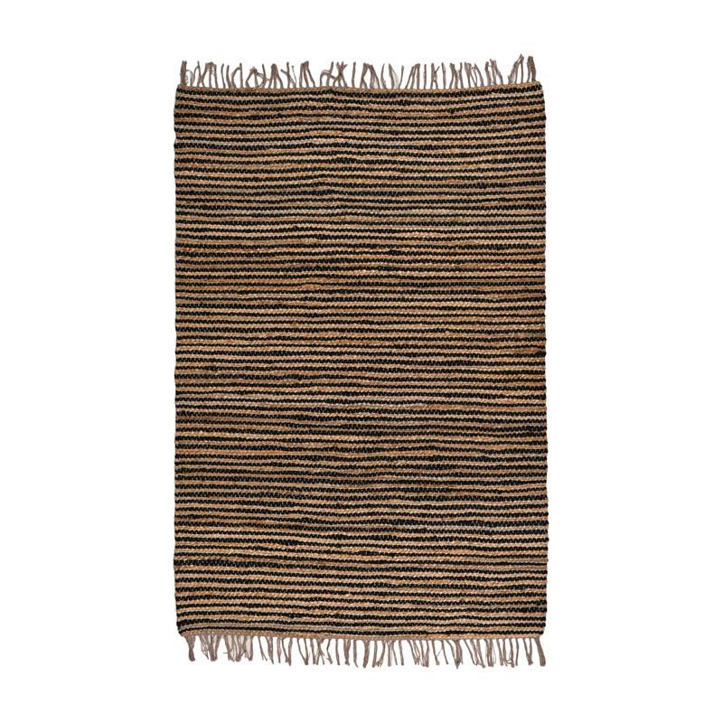 ΧΑΛΙ Fylliana Jute ΜΑΥΡΟ-ΚΑΦΕ ΧΡΩΜΑ 120x180εκ