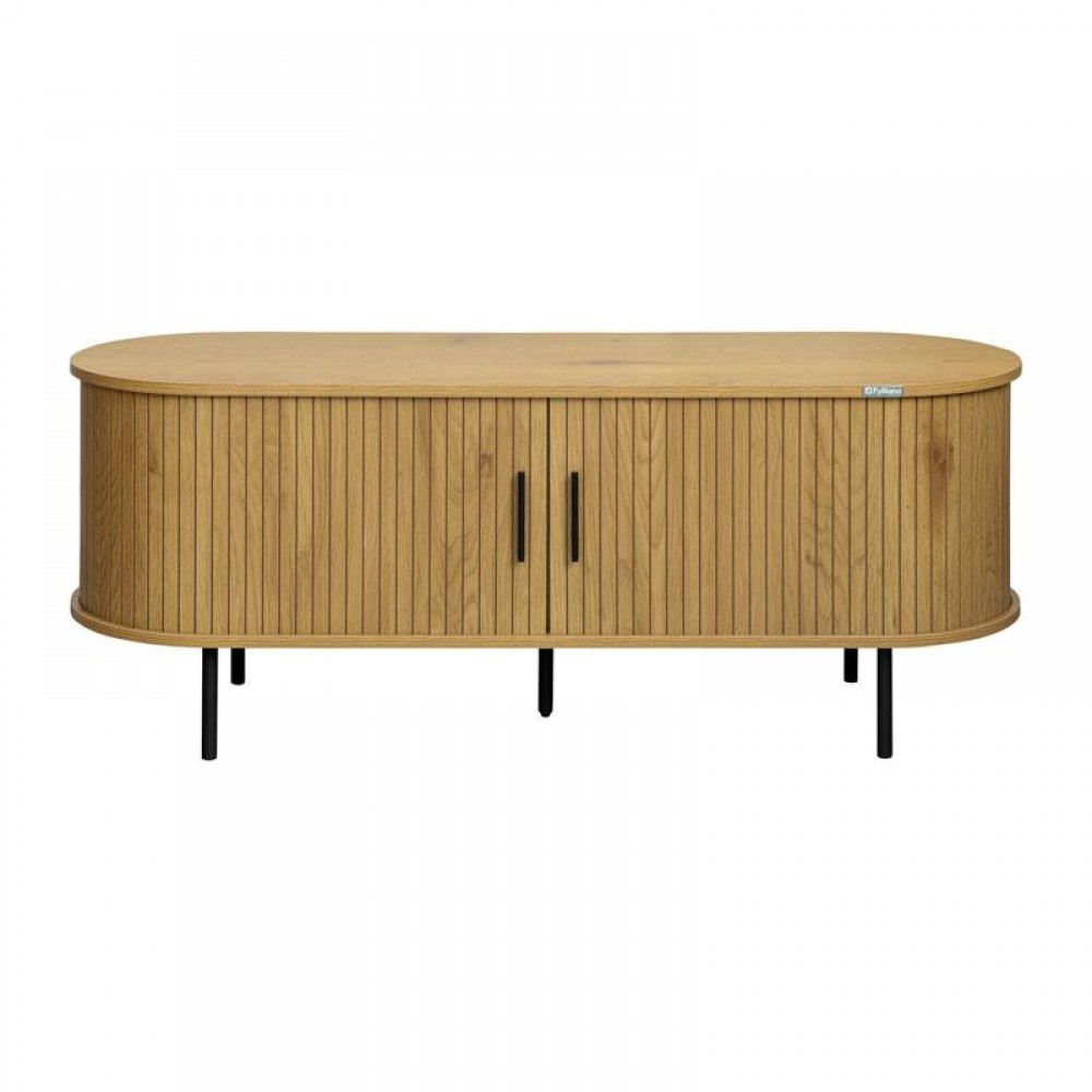 ΕΠΙΠΛΟ ΤΗΛΕΟΡΑΣΗΣ Fylliana Curve SONOMA ΧΡΩΜΑ 120x40x48εκ