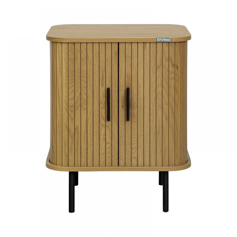 ΚΟΜΟΔΙΝΟ Fylliana Curve SONOMA ΧΡΩΜΑ 48x40x60εκ