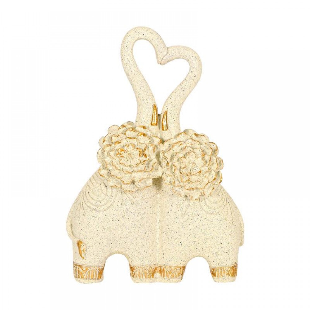 ΕΠΙΤΡΑΠΕΖΙΑ ΔΙΑΚΟΣΜΗΤΙΚΗ ΦΙΓΟΥΡΑ Fylliana FL25041 ELEPHANT ΛΕΥΚΟ-ΧΡΥΣΟ ΧΡΩΜΑ 17x9x25εκ
