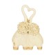 ΕΠΙΤΡΑΠΕΖΙΑ ΔΙΑΚΟΣΜΗΤΙΚΗ ΦΙΓΟΥΡΑ Fylliana FL25041 ELEPHANT ΛΕΥΚΟ-ΧΡΥΣΟ ΧΡΩΜΑ 17x9x25εκ