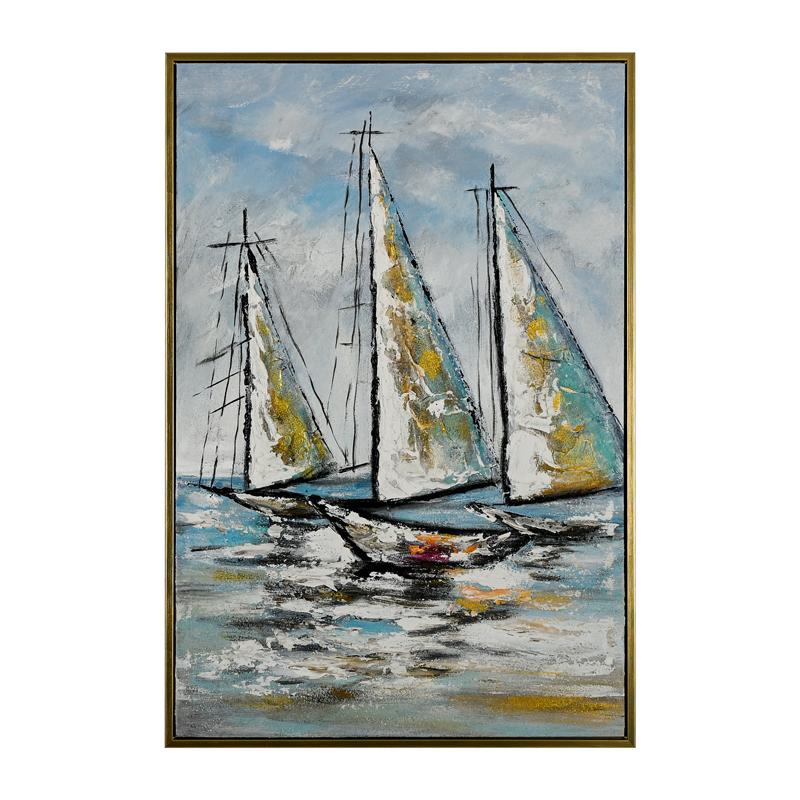 ΠΙΝΑΚΑΣ ΣΕ ΚΑΜΒΑ Fylliana FL791 ΛΕΥΚΟ-ΚΑΦΕ 60x90εκ