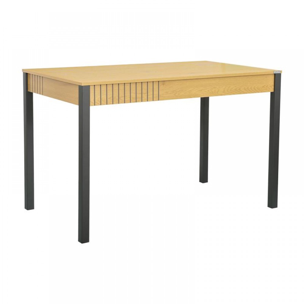 ΤΡΑΠΕΖΙ ΤΡΑΠΕΖΑΡΙΑΣ Fylliana FL2408 SONOMA-ΜΑΥΡΟ 120x70x76εκ