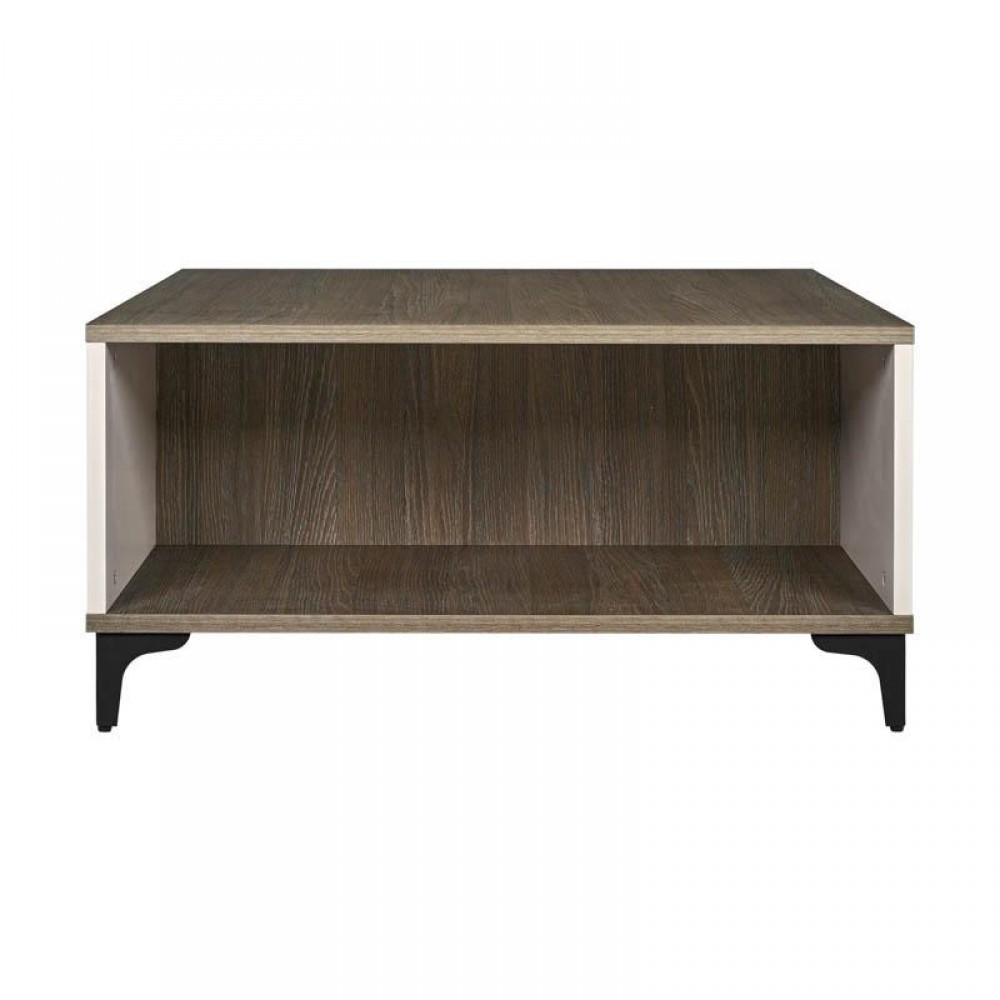 ΤΡΑΠΕΖΑΚΙ ΣΑΛΟΝΙΟΥ Fylliana Aura TOBACCO ΜΕ CASHMERE ΧΡΩΜΑ 80x80x41εκ