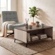 ΤΡΑΠΕΖΑΚΙ ΣΑΛΟΝΙΟΥ Fylliana Aura TOBACCO ΜΕ CASHMERE ΧΡΩΜΑ 120x60x45εκ