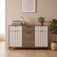 ΚΟΜΟΤΑ Fylliana Aura 138 3F3V TOBACCO ΜΕ CASHMERE ΧΡΩΜΑ 138x40x90εκ