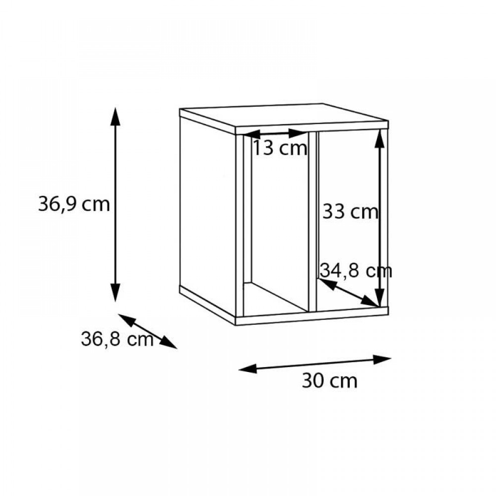 ΕΝΘΕΤΟ ΡΑΦΙ ΟΡΓΑΝΩΣΗΣ ALICE SAGE ΧΡΩΜΑ 30x35x37εκ