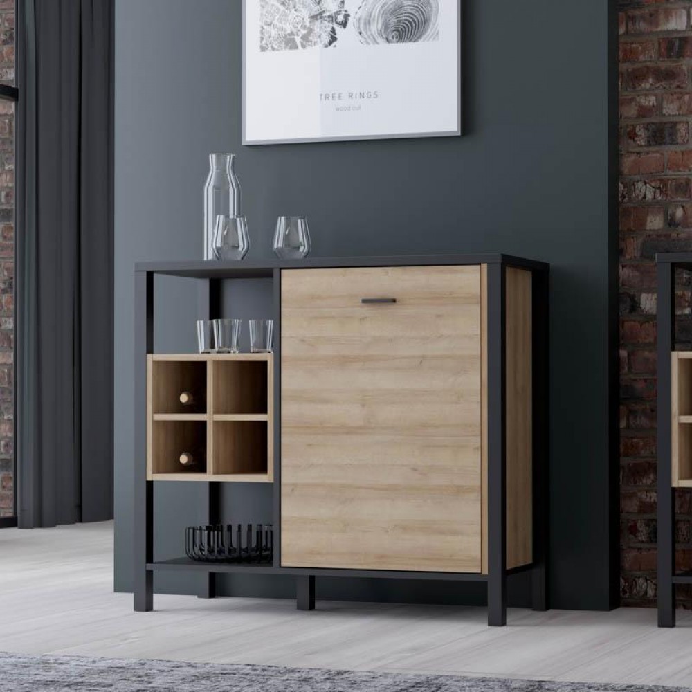 ΚΟΜΟΤΑ-ΜΠΟΥΦΕΣ TERRANO RIVIERA OAK ΧΡΩΜΑ 94x40x85εκ