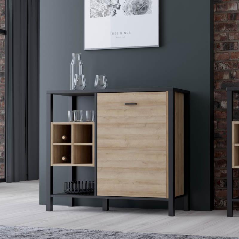 ΚΟΜΟΤΑ-ΜΠΟΥΦΕΣ TERRANO RIVIERA OAK ΧΡΩΜΑ 94x40x85εκ