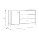 ΚΟΜΟΤΑ-ΜΠΟΥΦΕΣ TERRANO RIVIERA OAK ΧΡΩΜΑ 152x40x85εκ