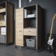 ΒΙΤΡΙΝΑ TERRANO RIVIERA OAK ΧΡΩΜΑ 87x40x153εκ